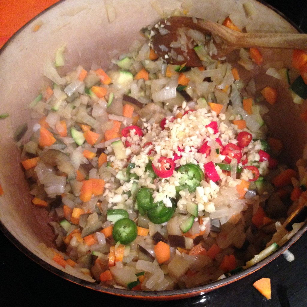 Vegetables, Garlic and Chilli