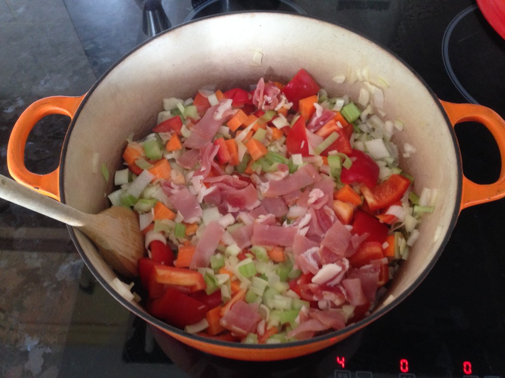 adding-bacon-to-soup