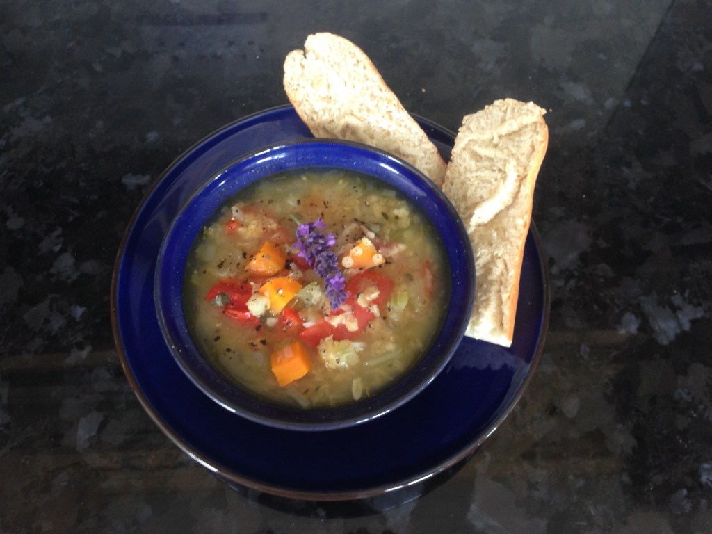 Lavender Soup Recipe with Lentils and&nbsp;Oregano