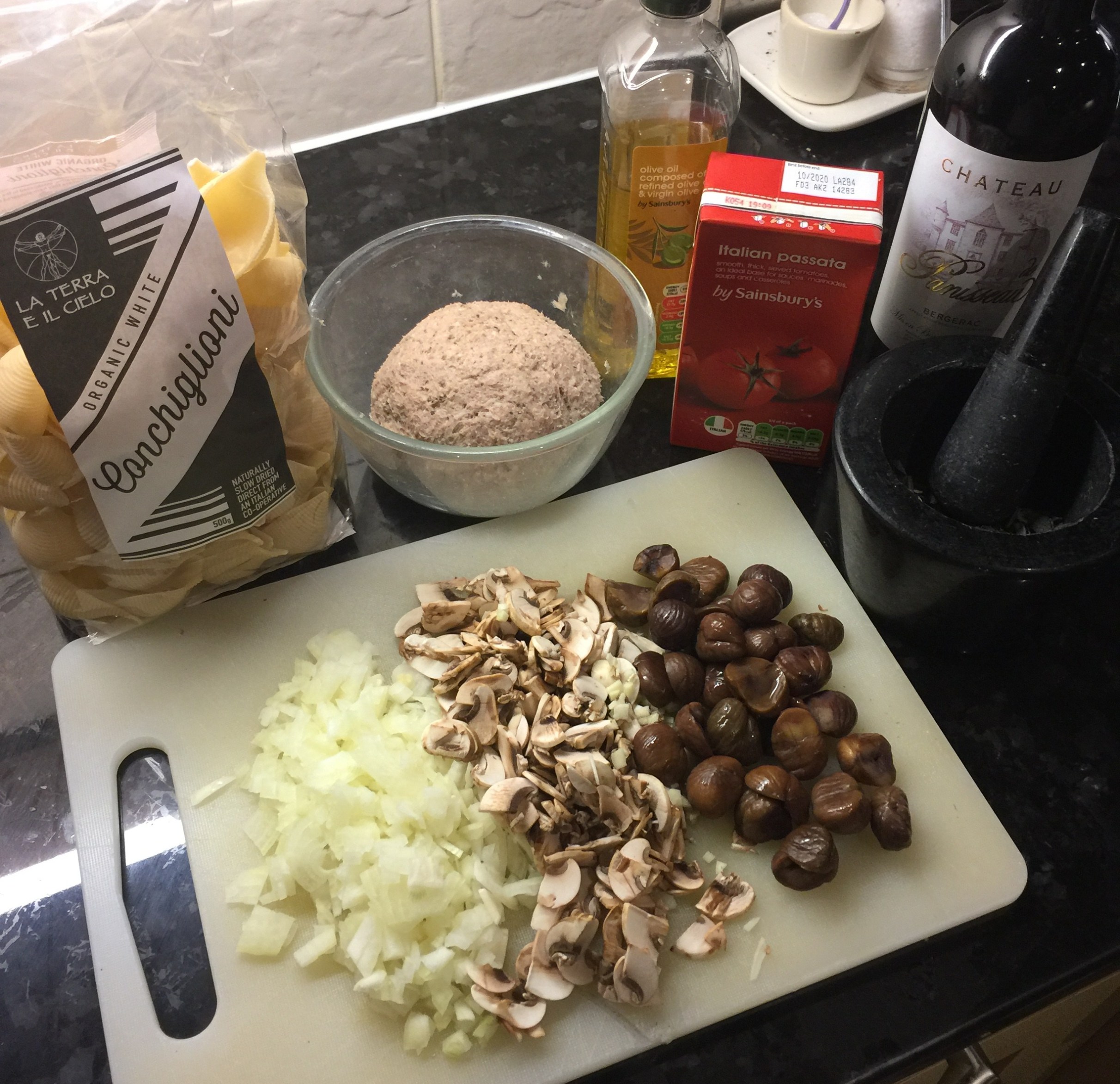 fennel sausage conchiglioni ingredients