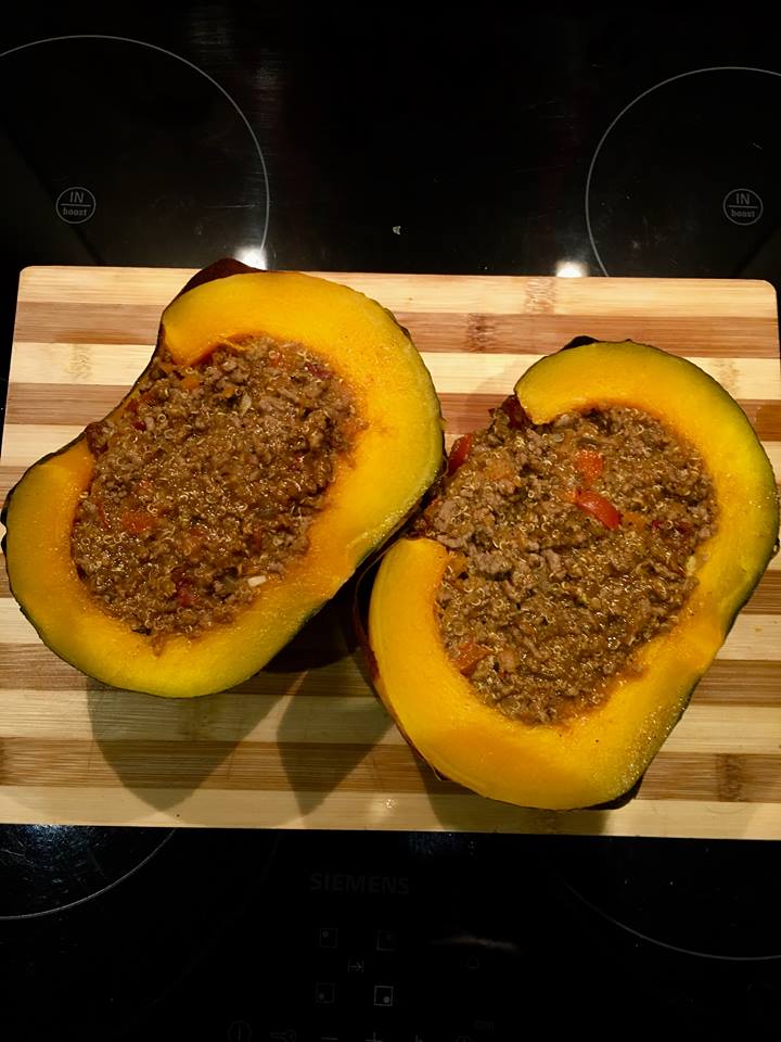 Whole Roasted Pumpkin with Beef and&nbsp;Quinoa