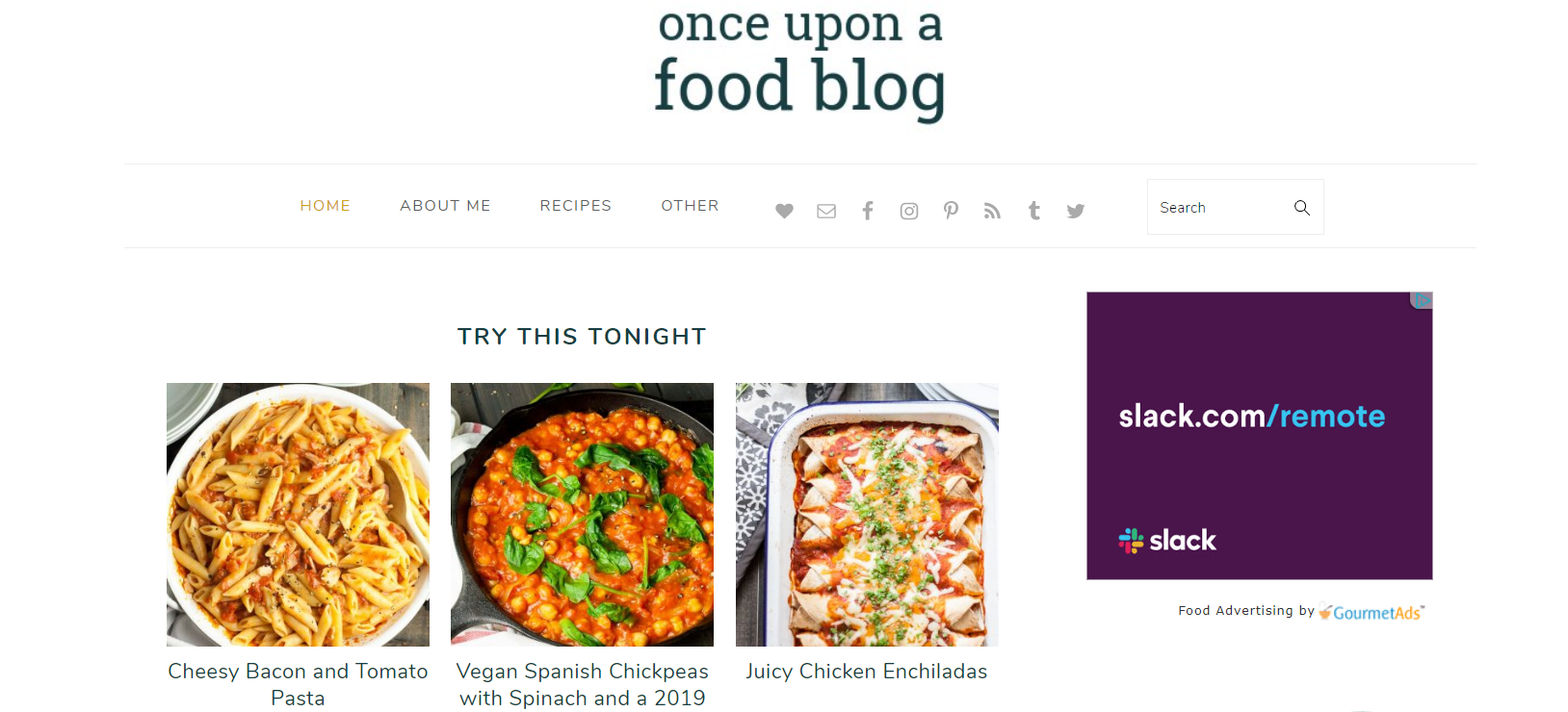 a once upon a food blog