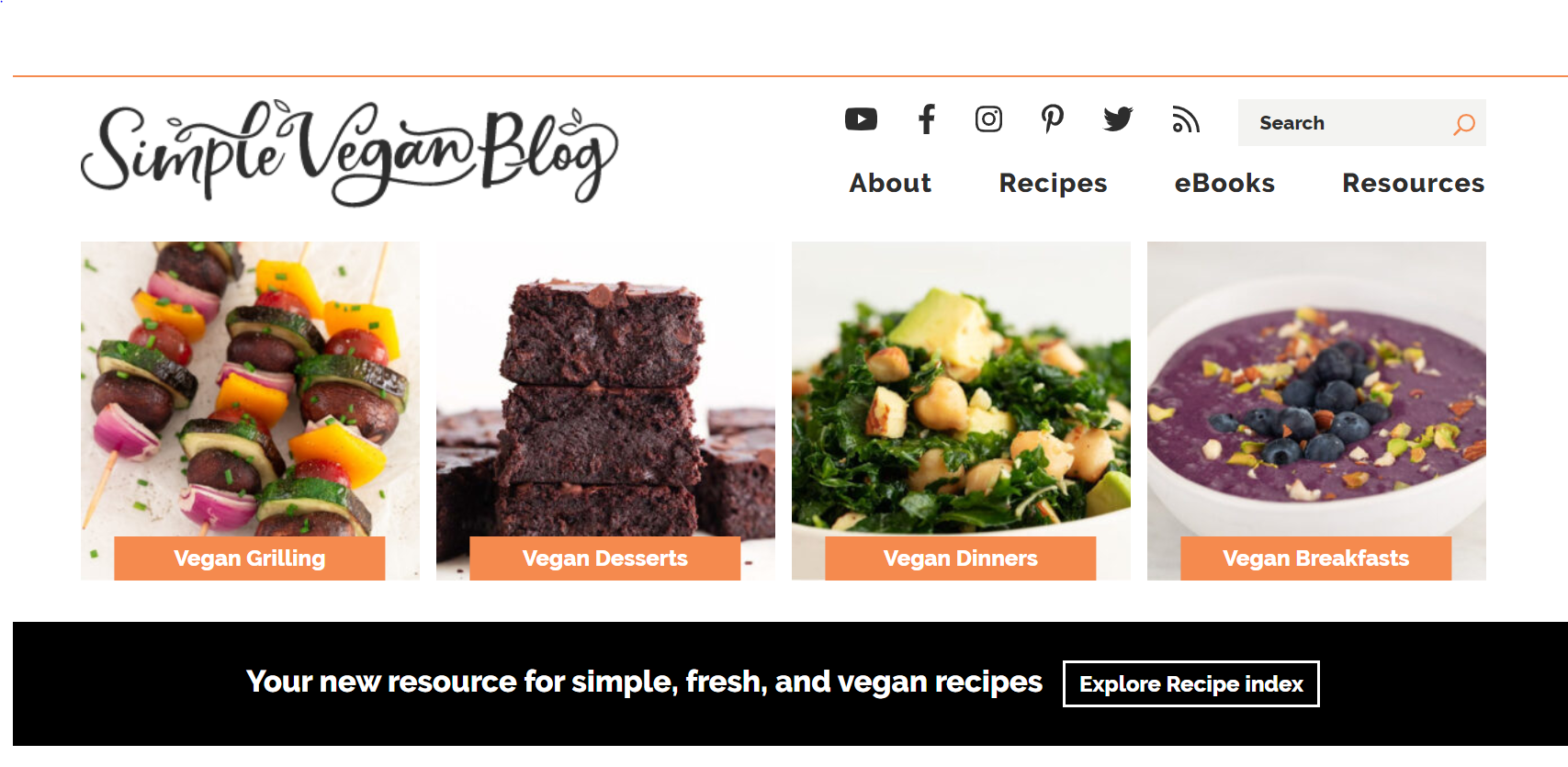simple vegan blog