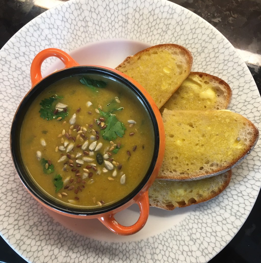 Creamy Squash and Coriander Vegan&nbsp;Soup